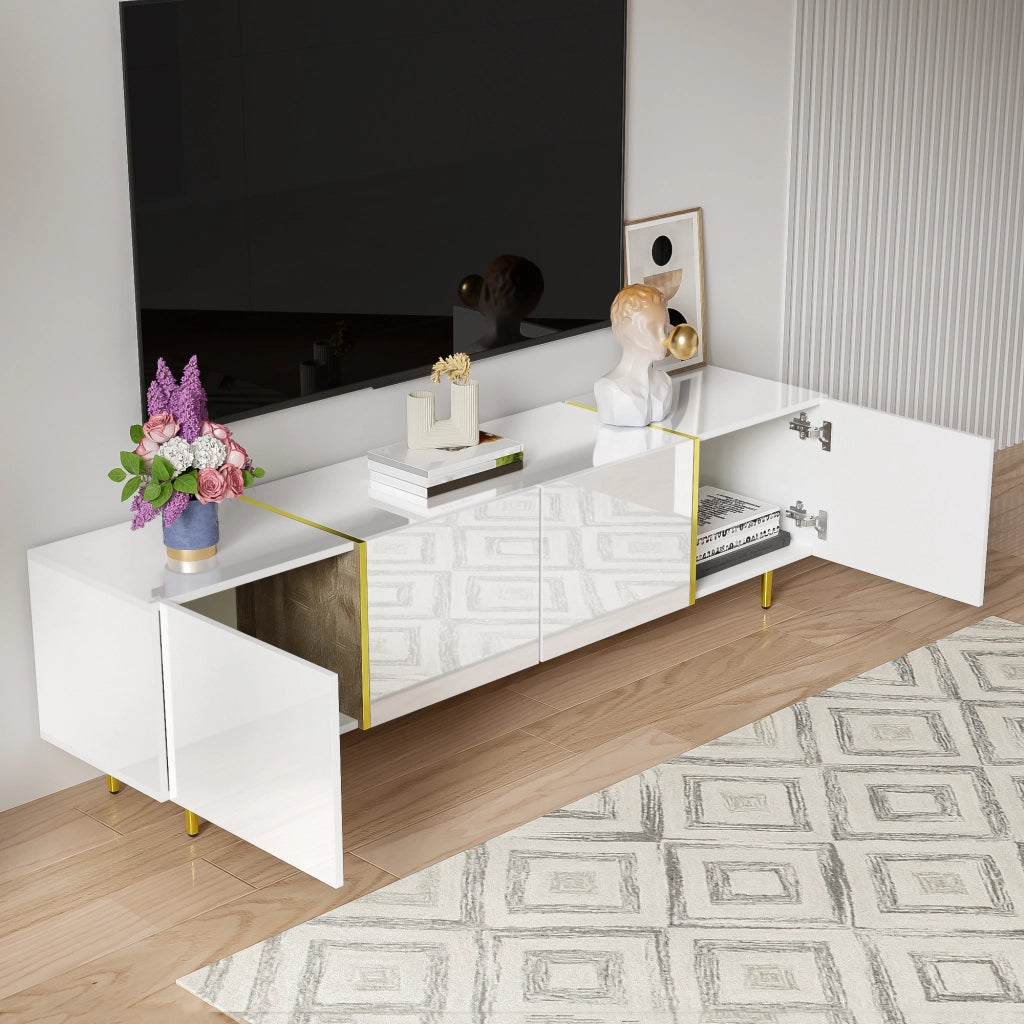 Mobile TV a 4 Ante Lucido ¨C MINIMAL ¨C Bianco