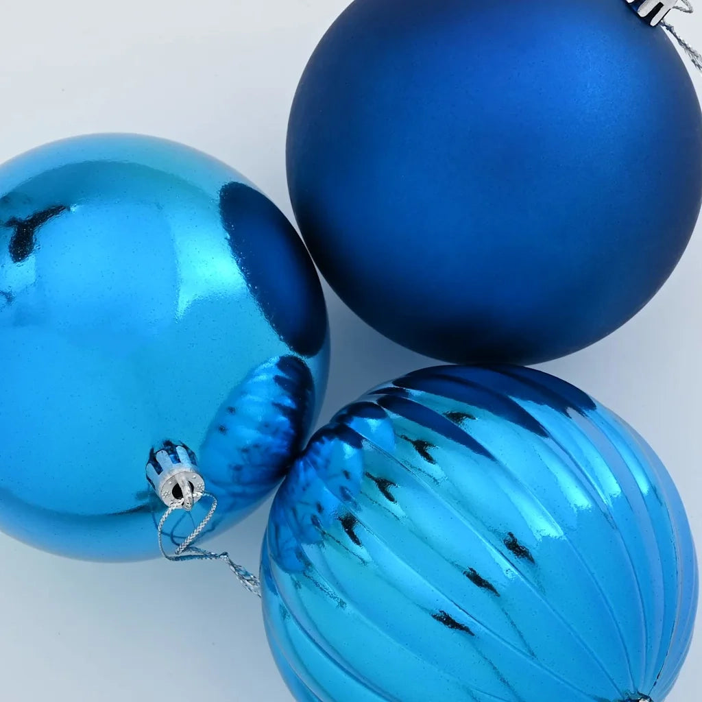 Set di palline di Natale XL 9 pcs Blu Plastica 42018882