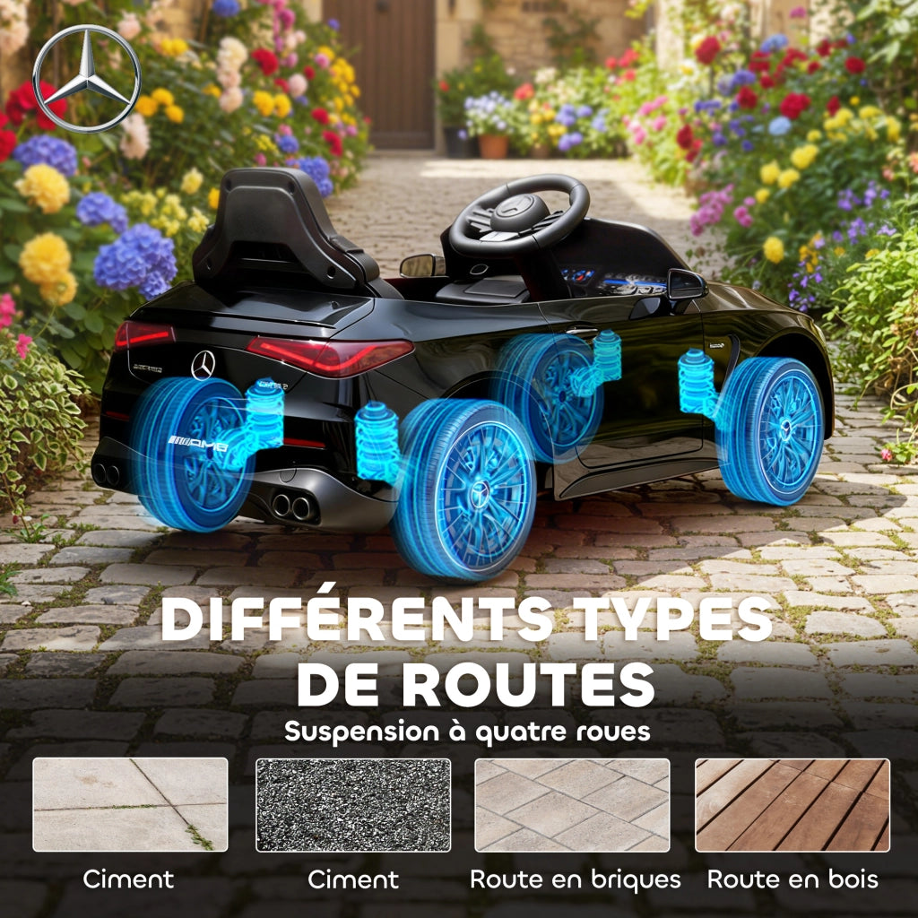 Auto elettrica per bambini Mercedes AMG ¨C Minimal ¨C 99x55x43 cm nero