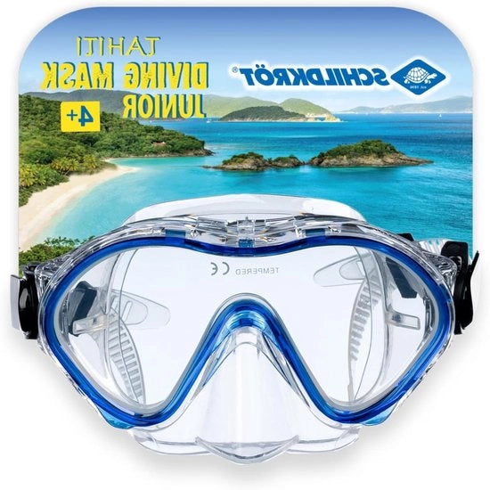 Duikmasker per bambini con visiera in silicone di alta qualità e vetro resistente, regolabile (940042)