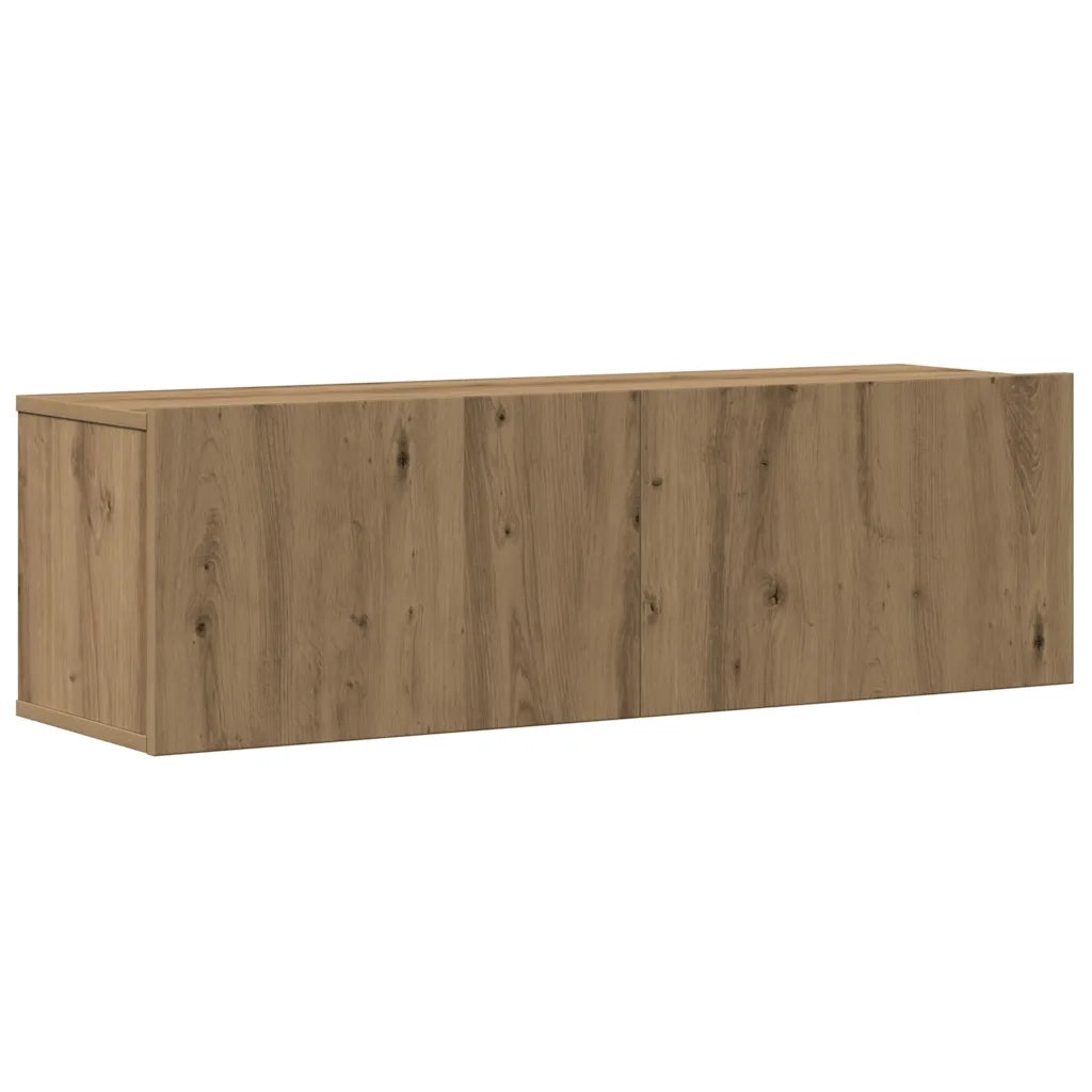 Set Mobile TV 6 pz Montato a Parete Rovere in Legno Multistrato 3329150