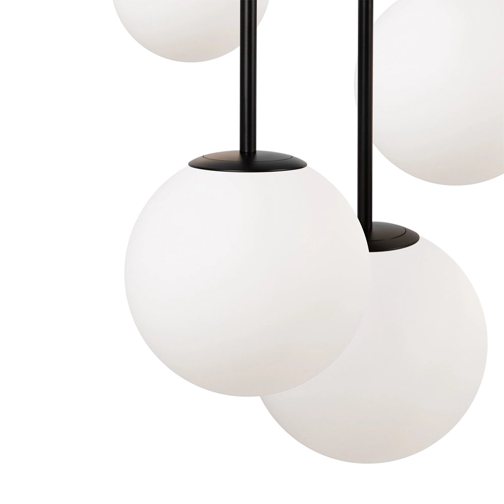 Lampada a sospensione Maytoni Basic Form nera 5xE14 Ø45