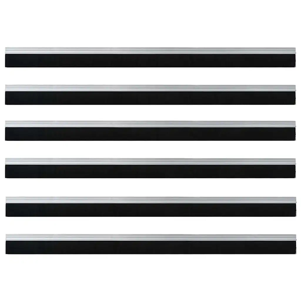 Spazzole per porte autoadesive 6 pz Argento 100 cm CFW5165116