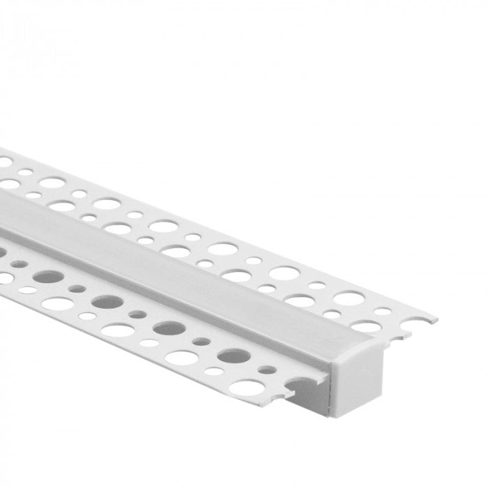 Profilo LED GP02 incasso bianco diffusore satinato 2m
