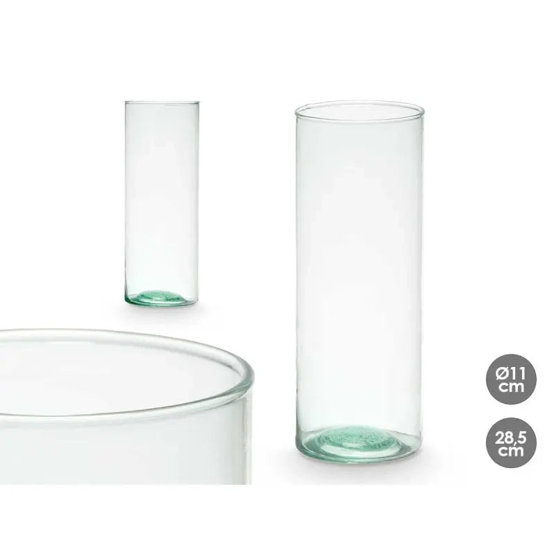 Vaso in vetro riciclato Ø11x28,5h
