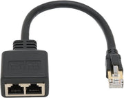 Divisore di rete 1 a 2 porte Ethernet CAT8 adattatore di cavo per ufficio domestico.