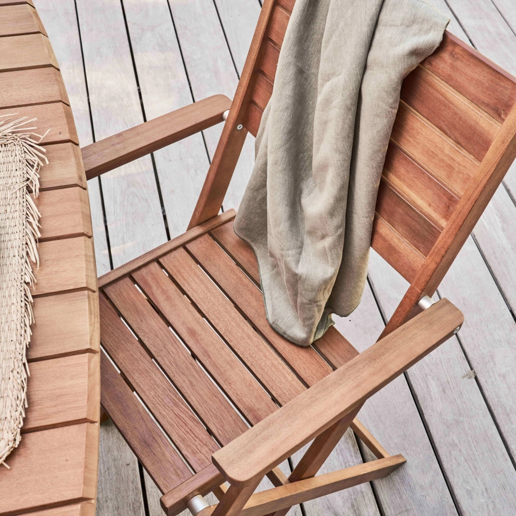 Oviala - Set di 2 poltrone in legno di eucalipto