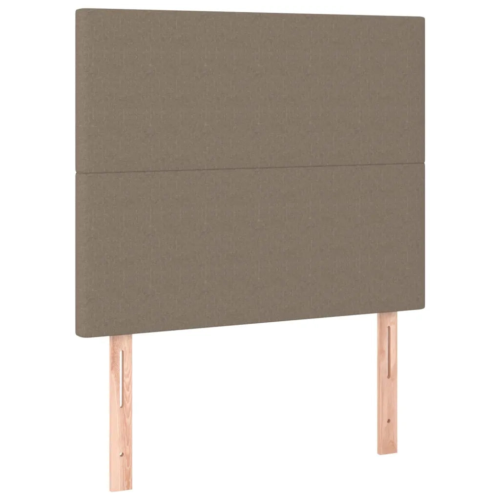 Letto singolo | Letto per adulti | Giroletto senza Materasso Tortora 90x190 cm Tessuto