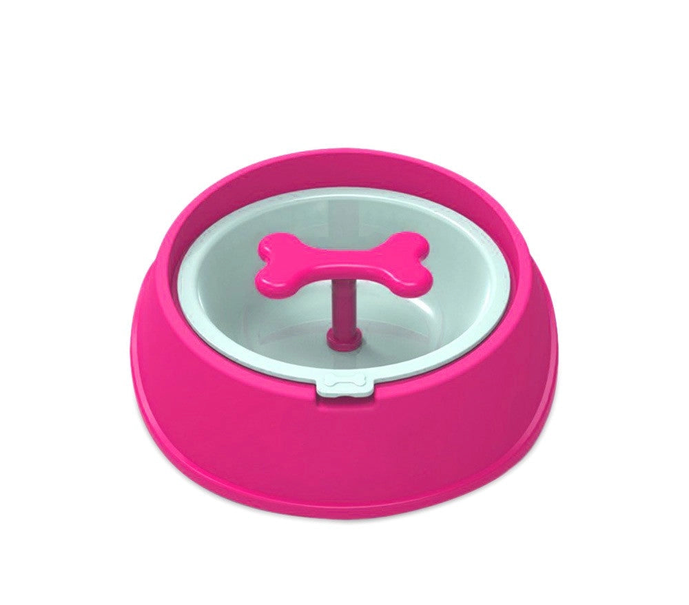 Ciotola sport per cani gatti 20 cm anti-soffocamento e migliore digestione Rosa