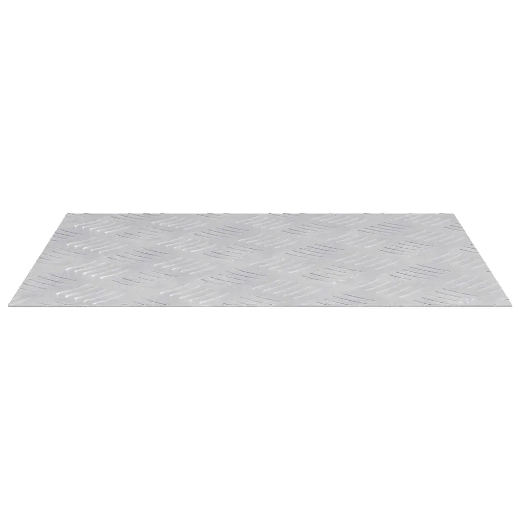 Gradini per Scale 2 pz | Tappetini per scale autoadesivi Argento 50 x 40 cm Alluminio