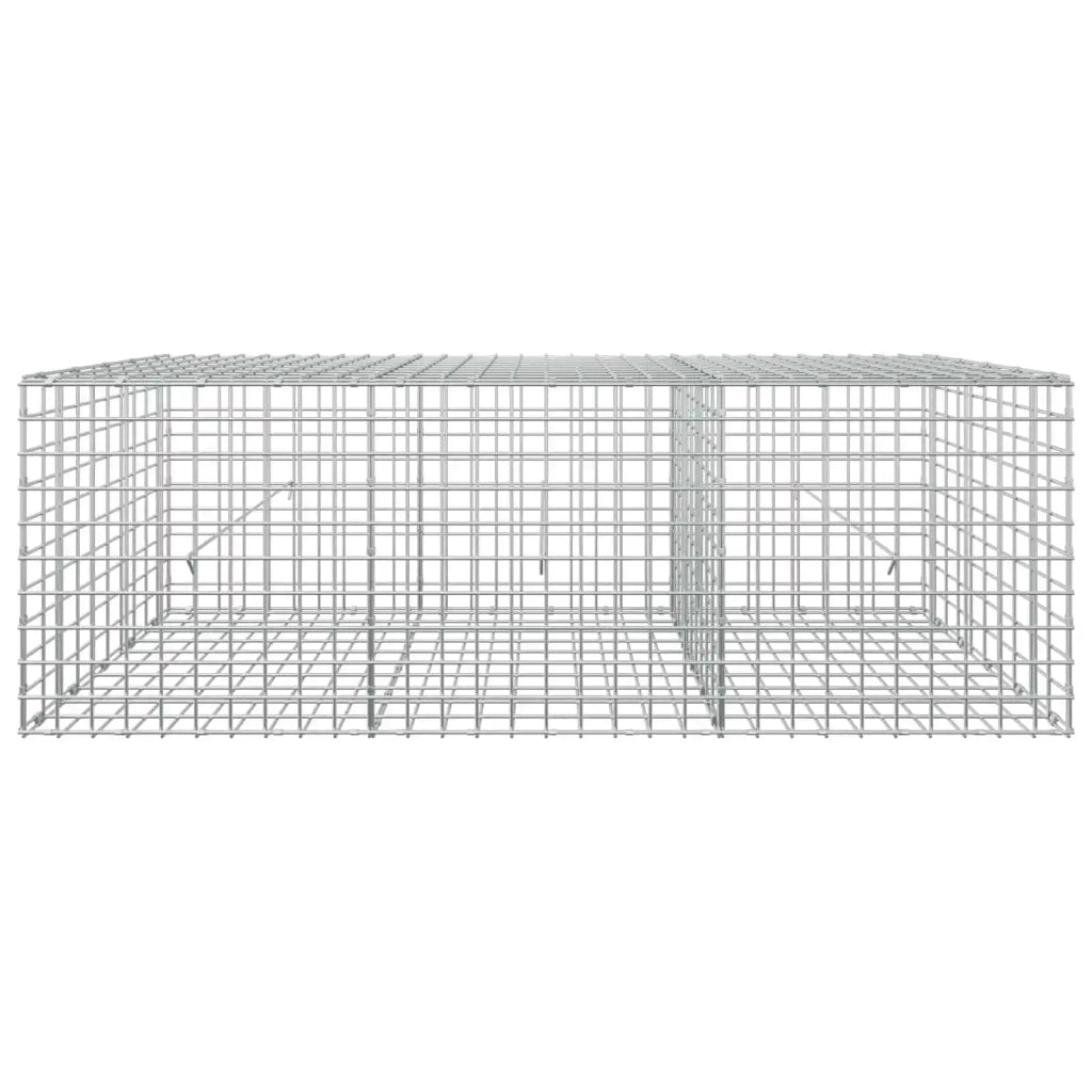 Gabione con filo da 5 mm e rete da 5x5 cm 150x50x50 cm 3464229