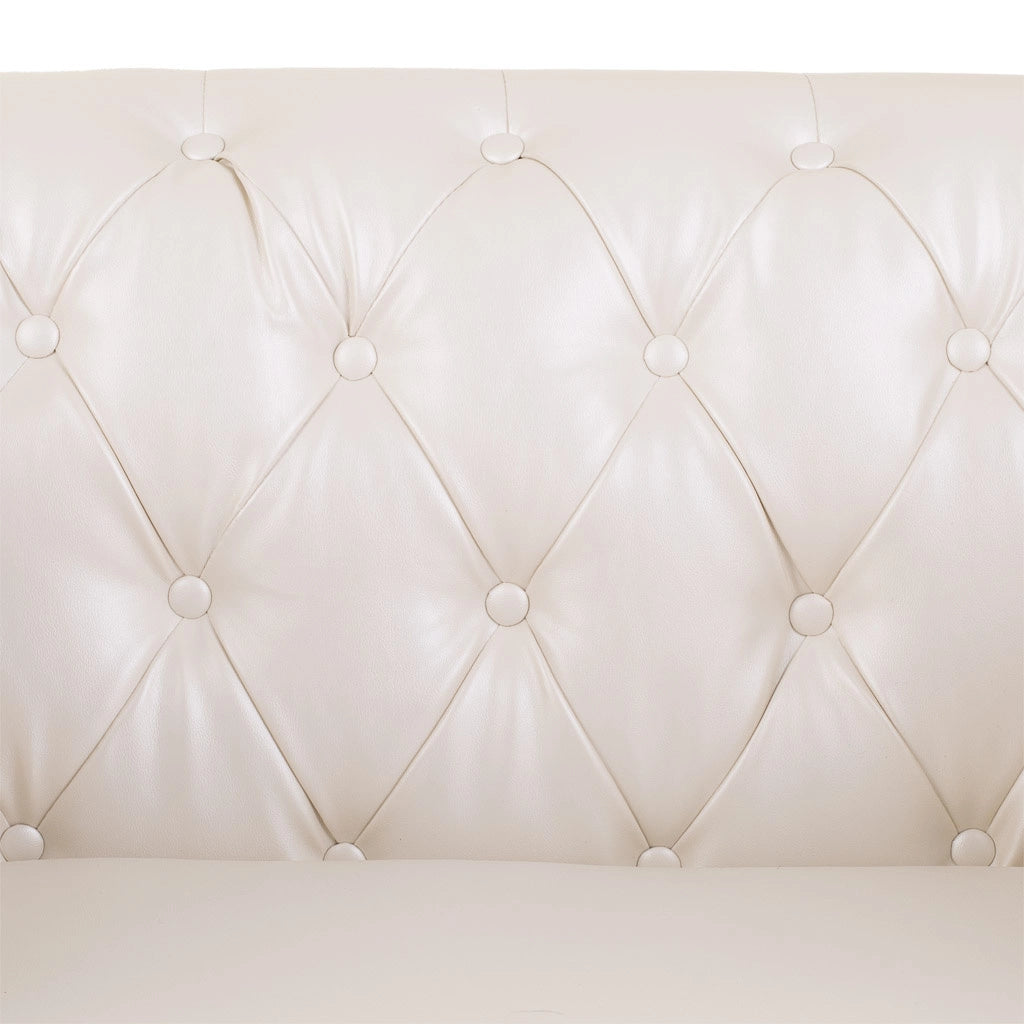 Poltrona imbottita bianca 104x72x75h