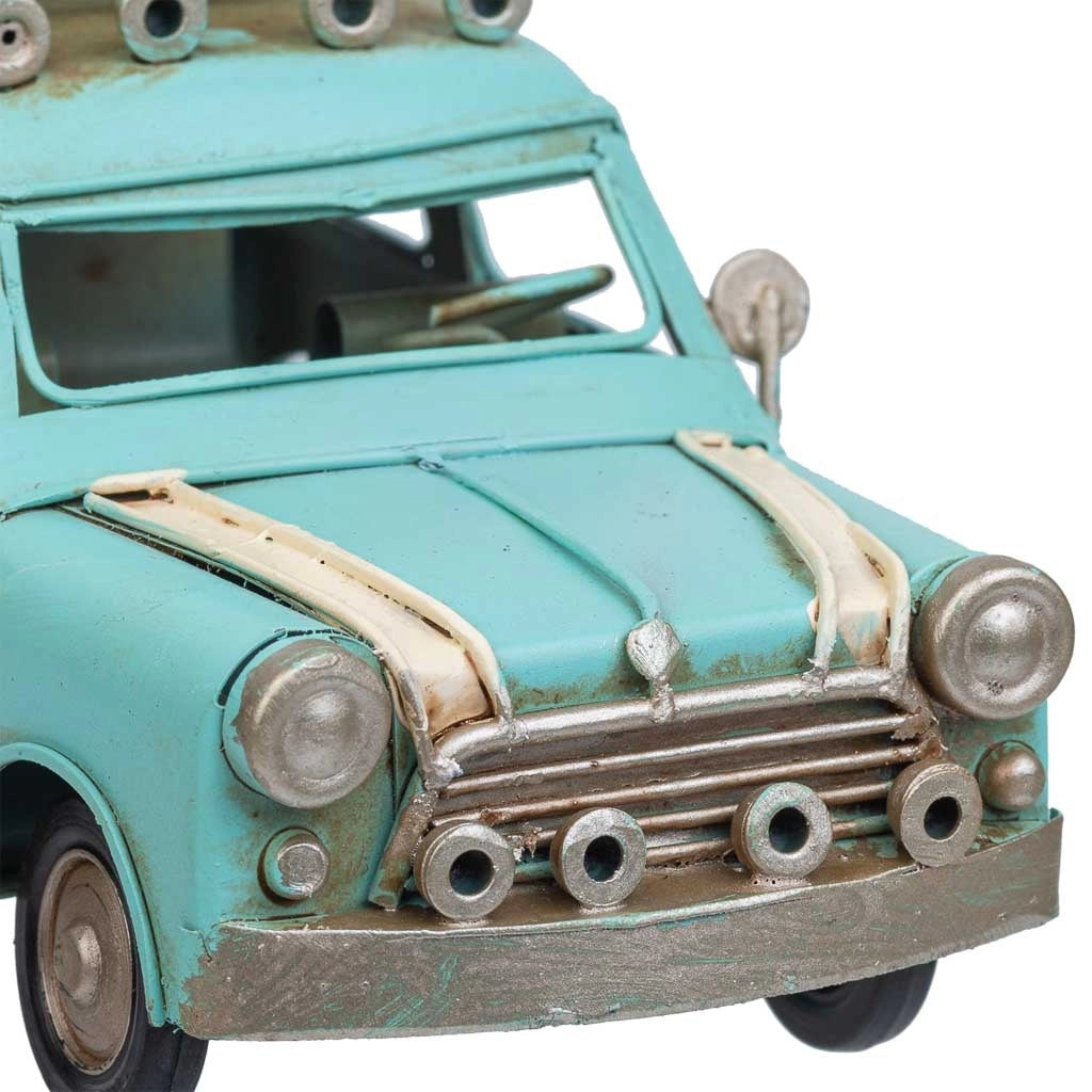 Auto in metallo blu 16x7,5x9h