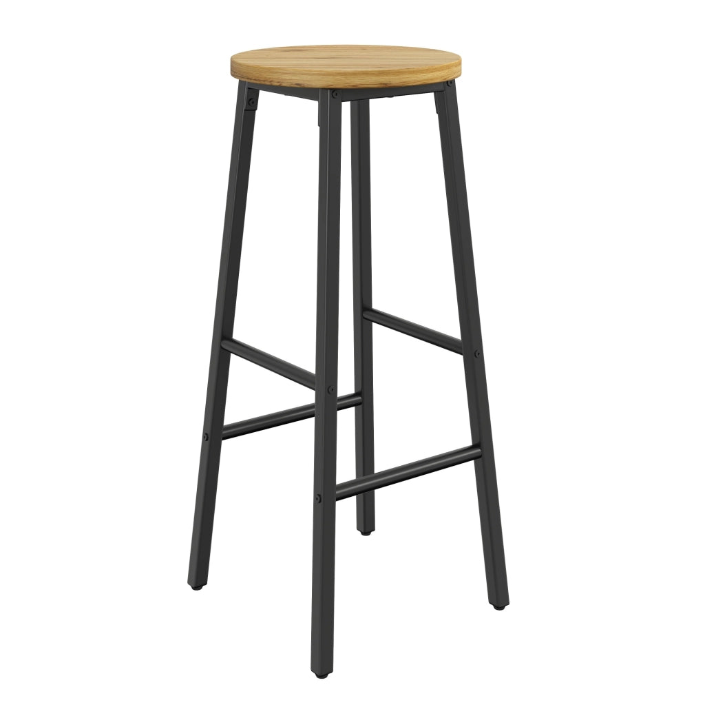 Set tavolo bar con contenitore e 2 sgabelli neri