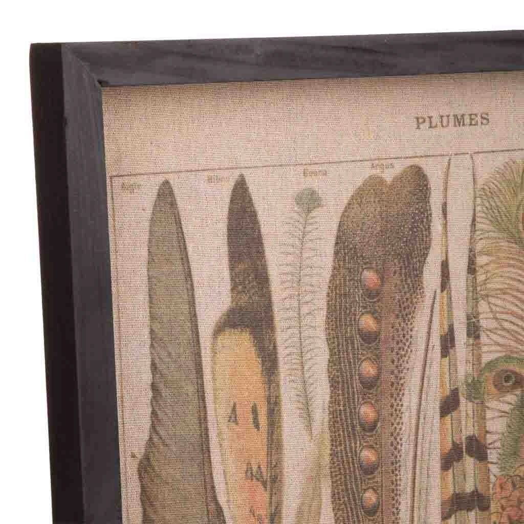 Quadro legno e stoffa 40x60x2,5h
