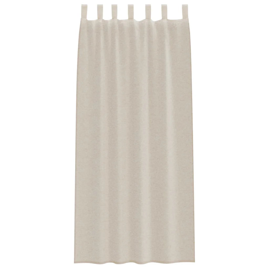 Tenda in Velo con tende 2 pcs Sabbia 260 x 140 cm Poliestere 4108046
