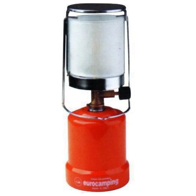 Campingaz 7858010 Lampada a Gas Butano 1069 Accensione Manuale 100 W Vetro 80x80 mm Base in Metallo colore Arancio