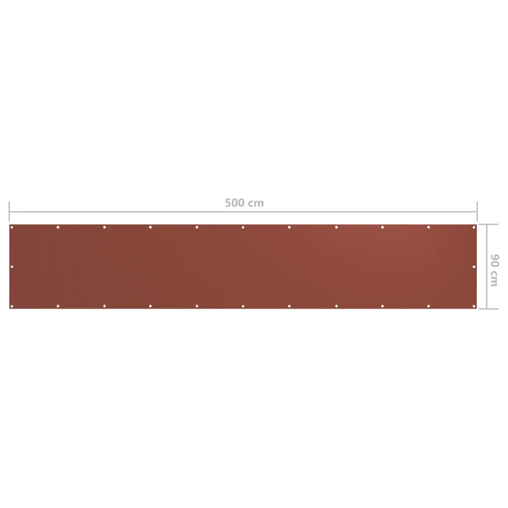 Schermo da balcone | Paravento da Balcone Terracotta 90x500 cm Tessuto Oxford