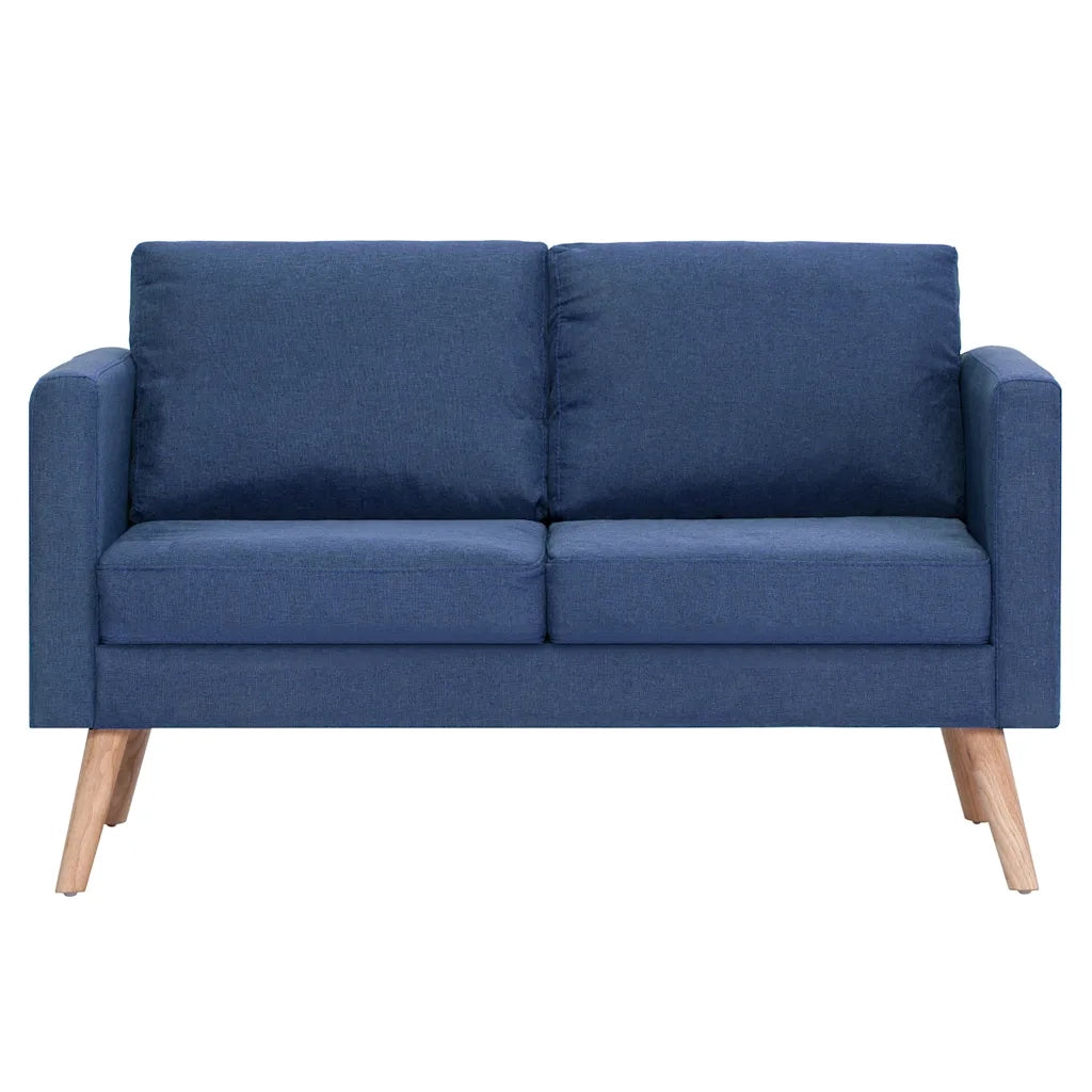 Set Divani 2 pz in Tessuto Blu 276853