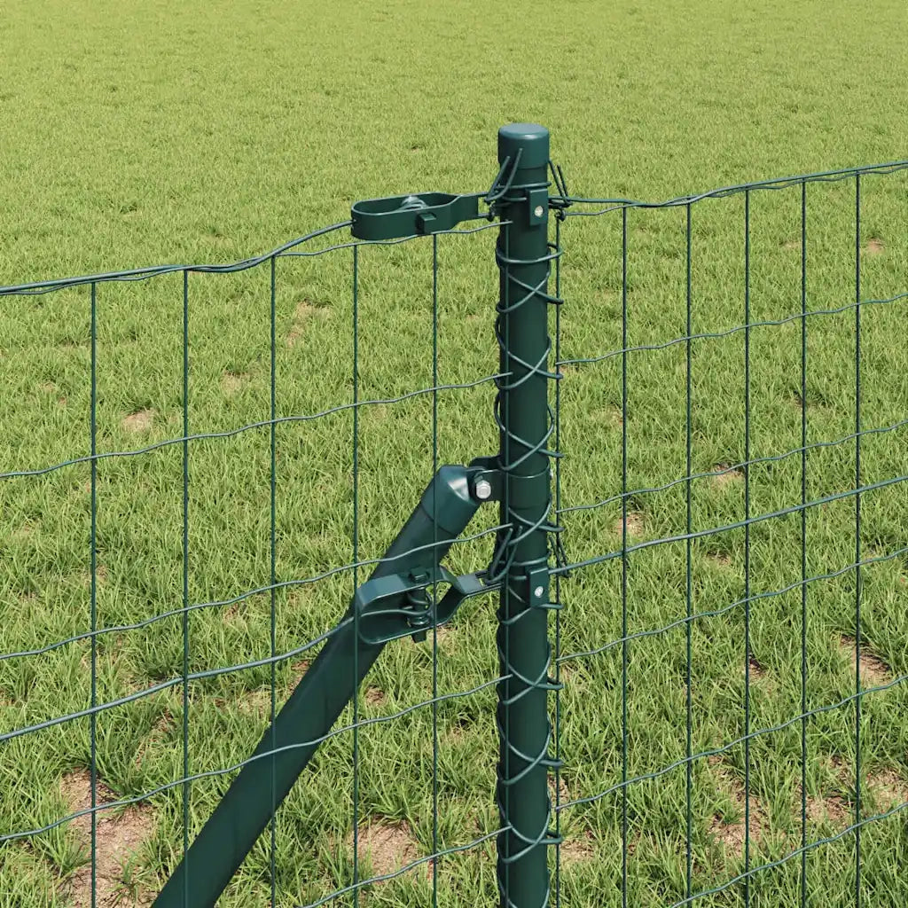 Recinzione da Giardino | Recinzione con Posto Verde 0,8 x 10 m Acciaio e PVC