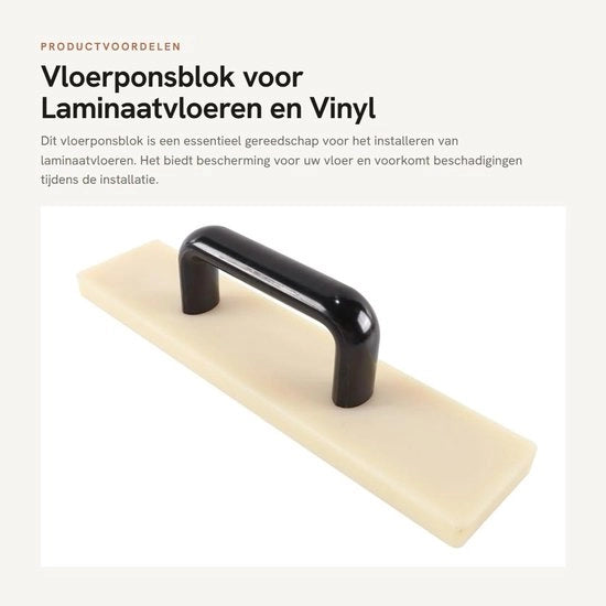 Blocco di protezione per pavimento 300 mm - Strumento per pavimenti in laminato - Strumento per pavimenti in vinile - Blocco di protezione - Protezione - Materiale leggero in nylon - Strumento per pavimenti