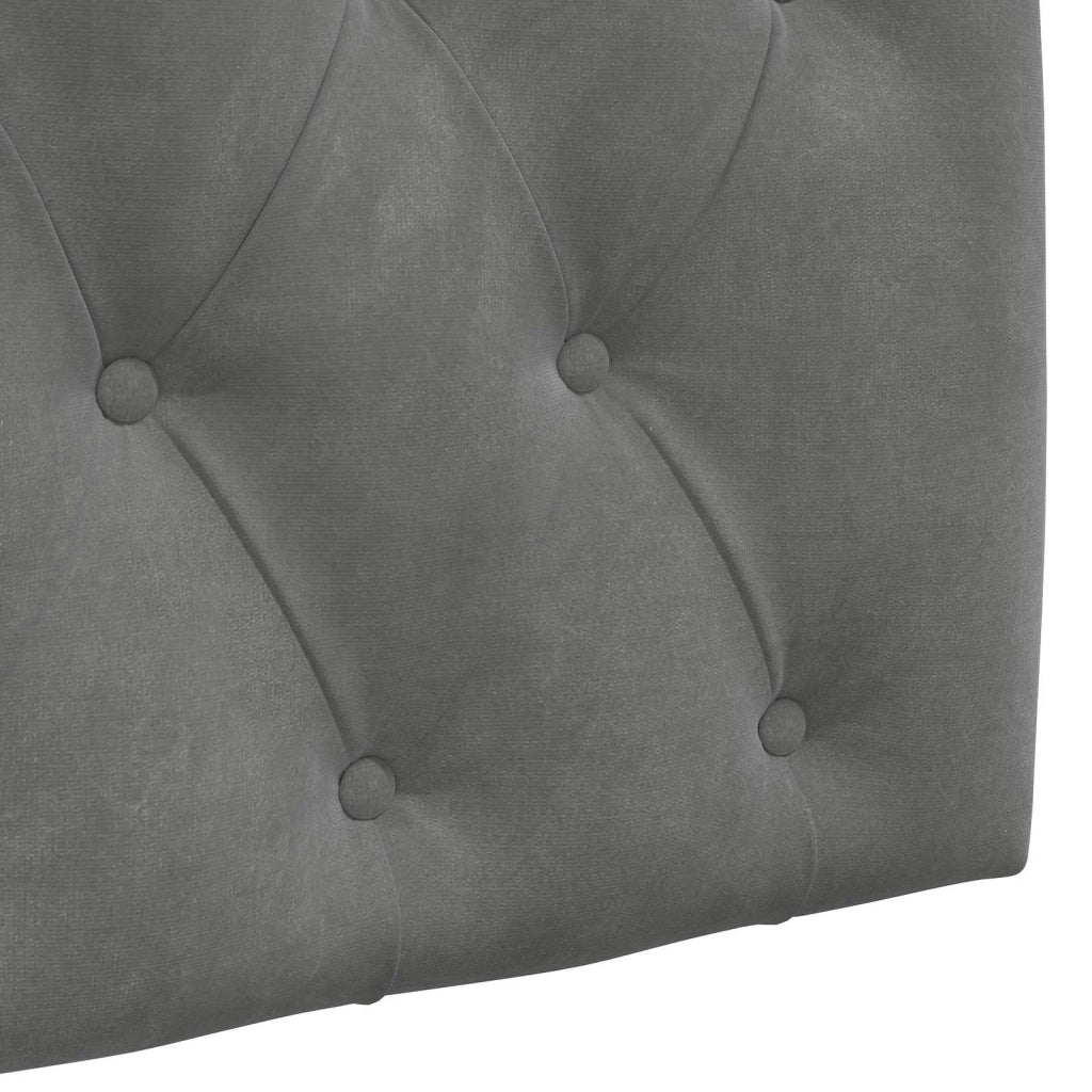 Testiera | Testata sospesa Con luce LED Grigio Scuro Velluto