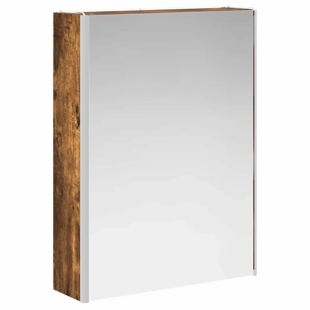Set di Armadi da Bagno 5 pz Rovere Fumo Legno ingegnerizzato 3406451