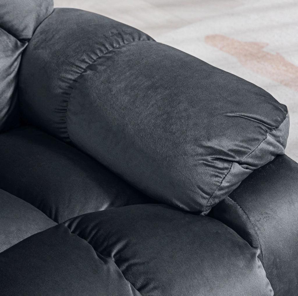 Poltrona Relax Elettrica con Funzione Alza Persona, Massaggi, Riscaldamento e Rivestimento in Velluto