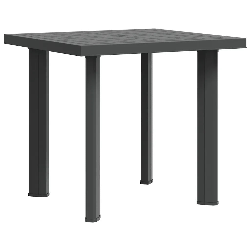 Tavolo da Giardino | Tavolino da esterno Antracite 80x75x72 cm in Plastica