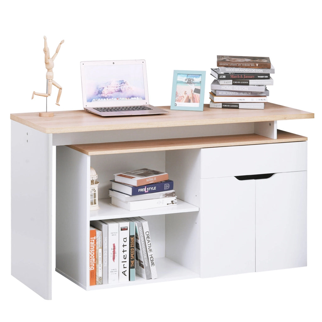 Scrivania con cassetti e ripiani ¨C Minimal ¨C legno