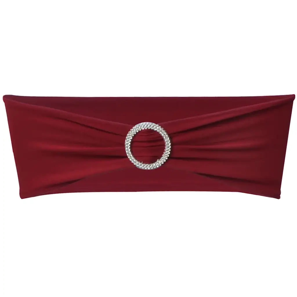 Fascia Elasticizzata Bord¨° Decorativa Sedia con Fibbia Diamante 25 pz CFW7282119