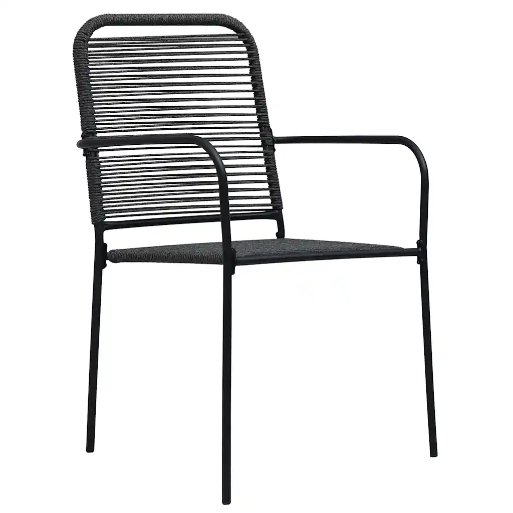 Set da Pranzo per Giardino 9 pcs Nero 3379162