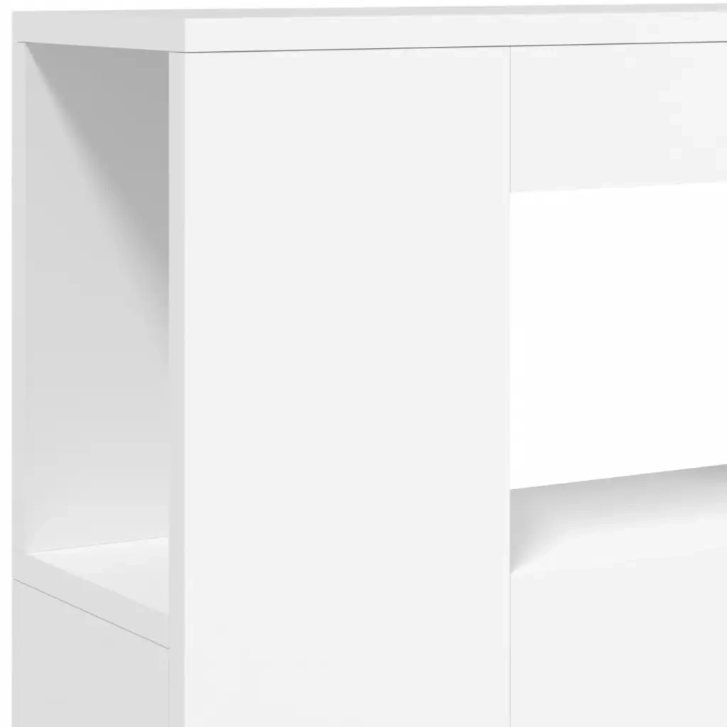 Testiera | Testata LED Bianca 100x18,5x103,5 cm Legno Multistrato
