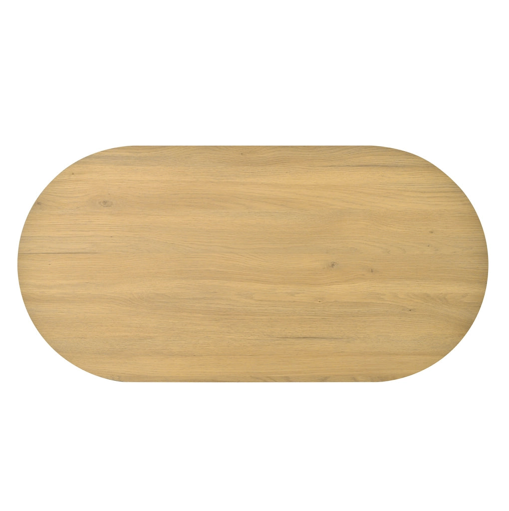 Tavolino da salotto in MDF regolabile in altezza con mensola estraibile, finitura effetto legno, 110x55,5x40 cm