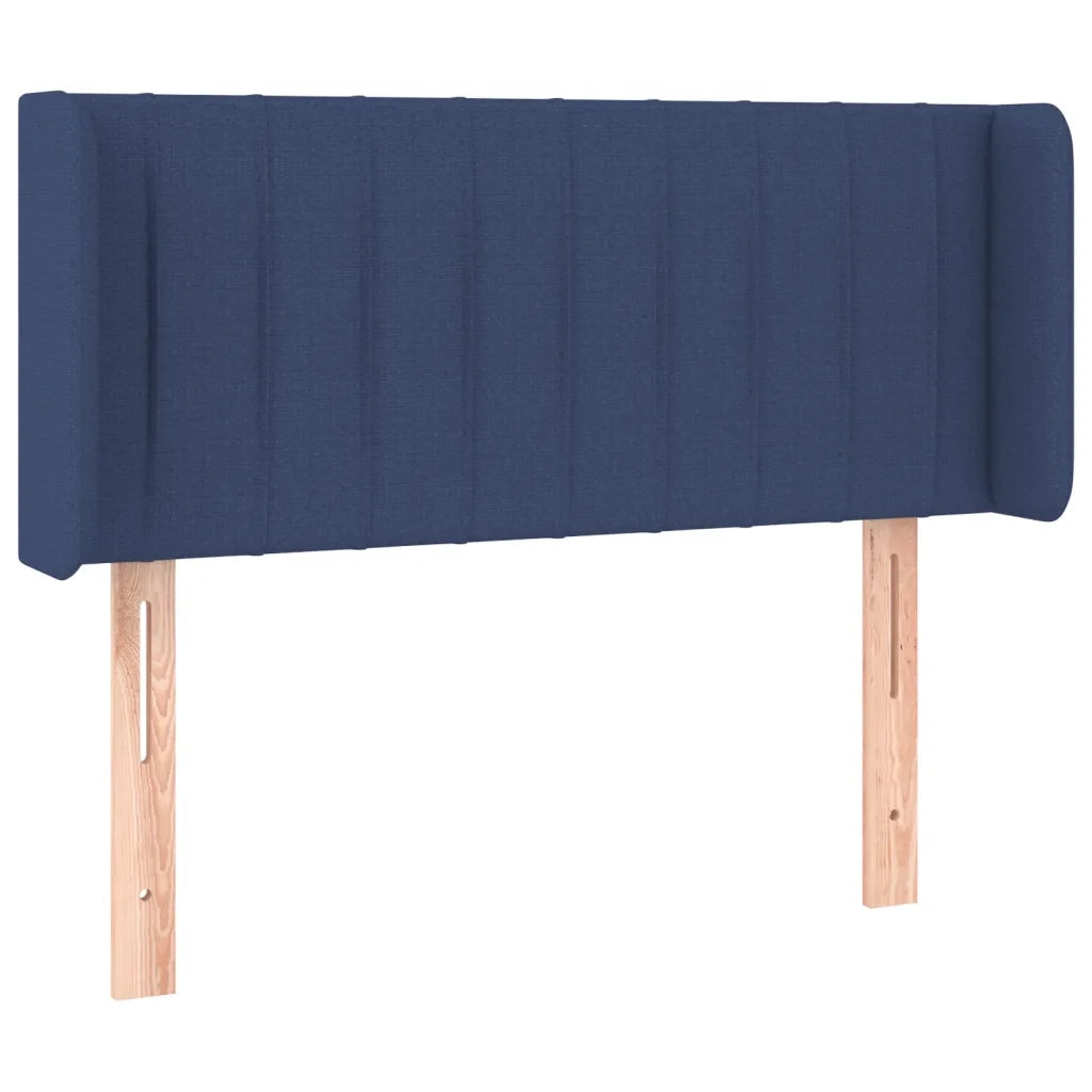 Testiera | Testata ad Orecchio Blu 83x16x78/88cm in Tessuto