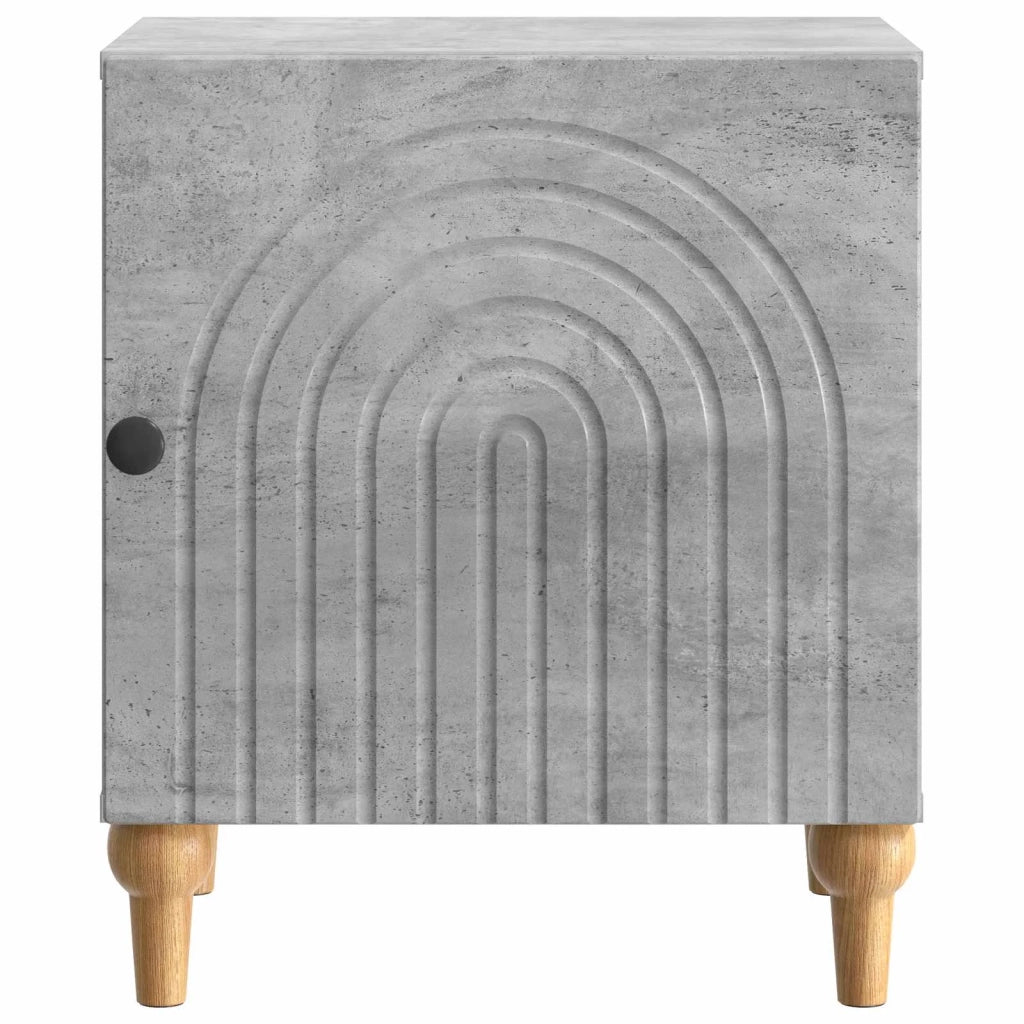 Armadio da Notte Grigio Cemento 43 x 34,5 x 50 cm 894111