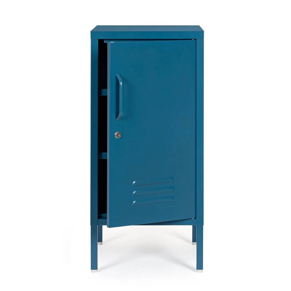 Comodino in Acciaio Blu Industriale da Interno - CLIFTON