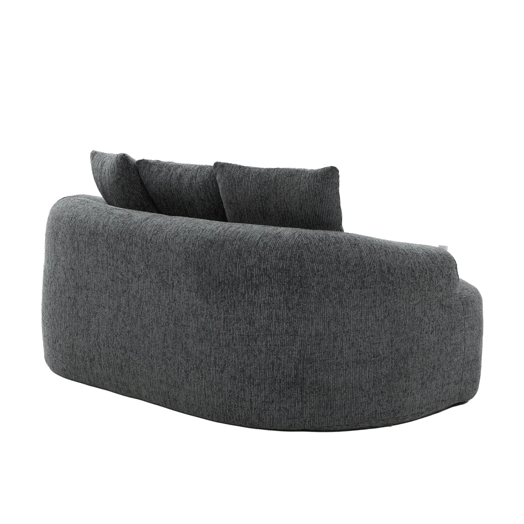 Divano 2 Posti Velluto con Cuscini ¨C MINIMAL ¨C Chenille, Design Compatto