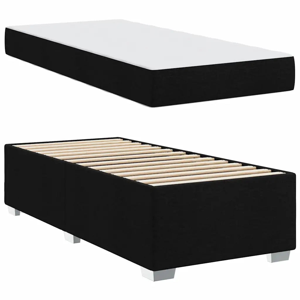 Struttura del letto con materasso Nero 80 x 200 cm Tessuto 3399147