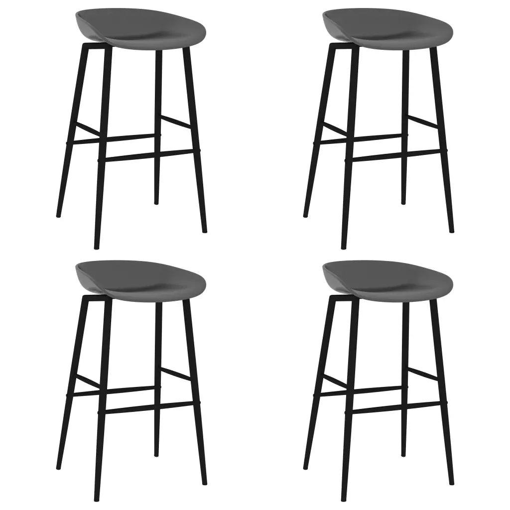 Set da Bar 5 pz Nero e Grigio 3057383