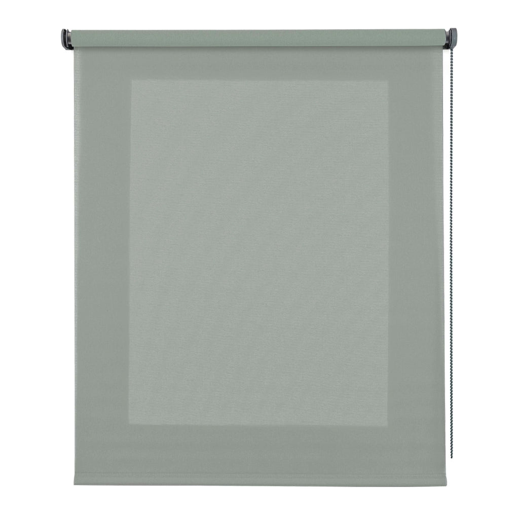 Tenda a Rullo Filtrante, Tenda Avvolgibile Traslucida Liscia Per Finestre e Porte Verde 100x250 cm