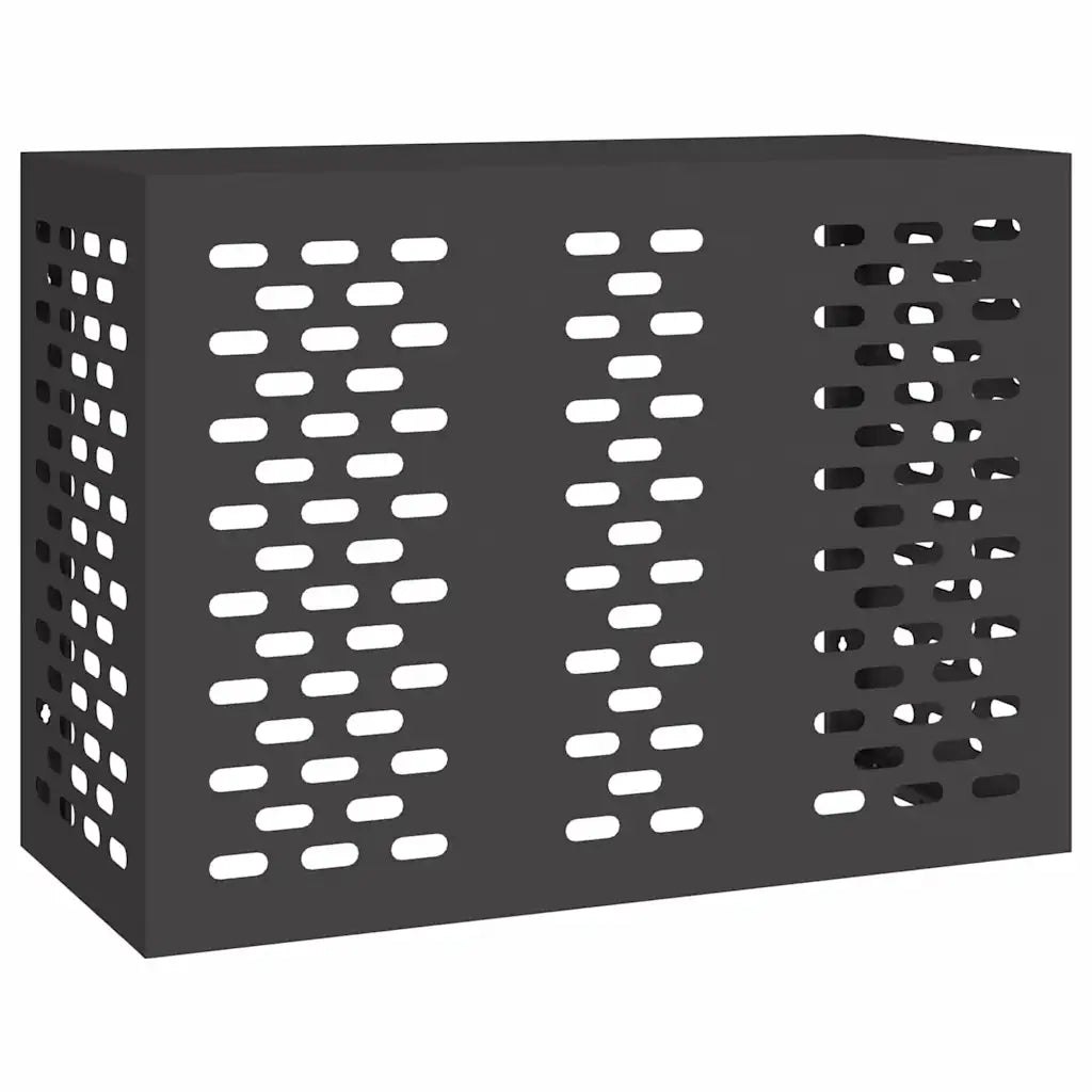 Copertura per condizionatore d'aria Nero 110 x 50 x 80 cm 865904