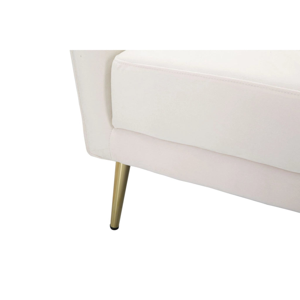 Poltrona VKH324, Beige, Legno, 88x77x74 cm