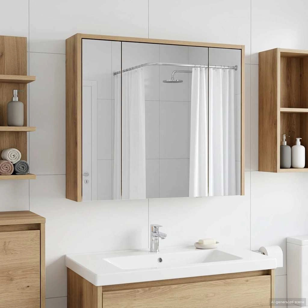 Mobiletto per specchio da bagno Rovere Artigianale 889174