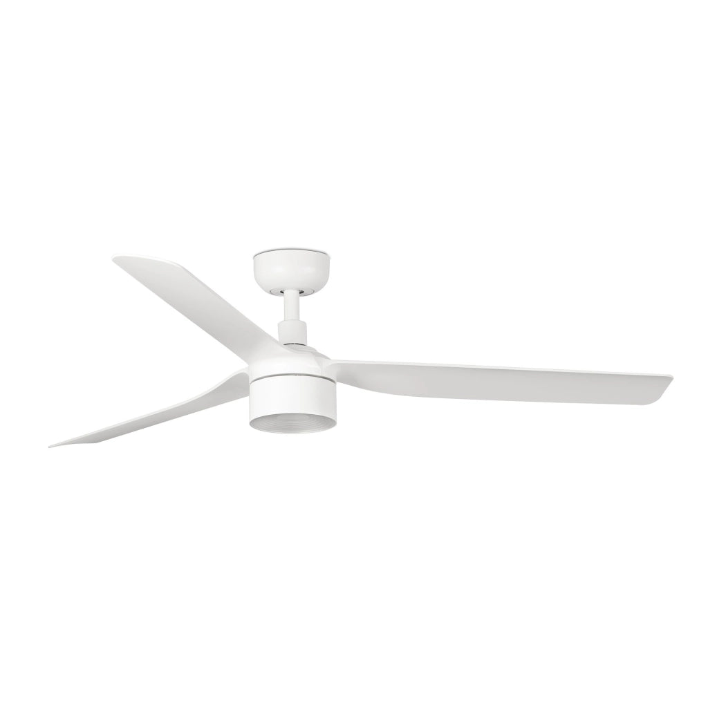 FARO Ventilatore da soffitto in acciaio bianco opaco Ø1300 3 pale 2700K Tuya PUN T TEK M 33814WT3W