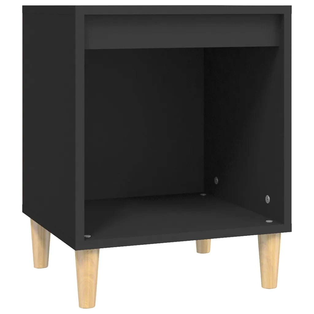 Set di 2 Comodini | Armadio da Notte | Mobiletto da notte Nero 40x35x50 cm
