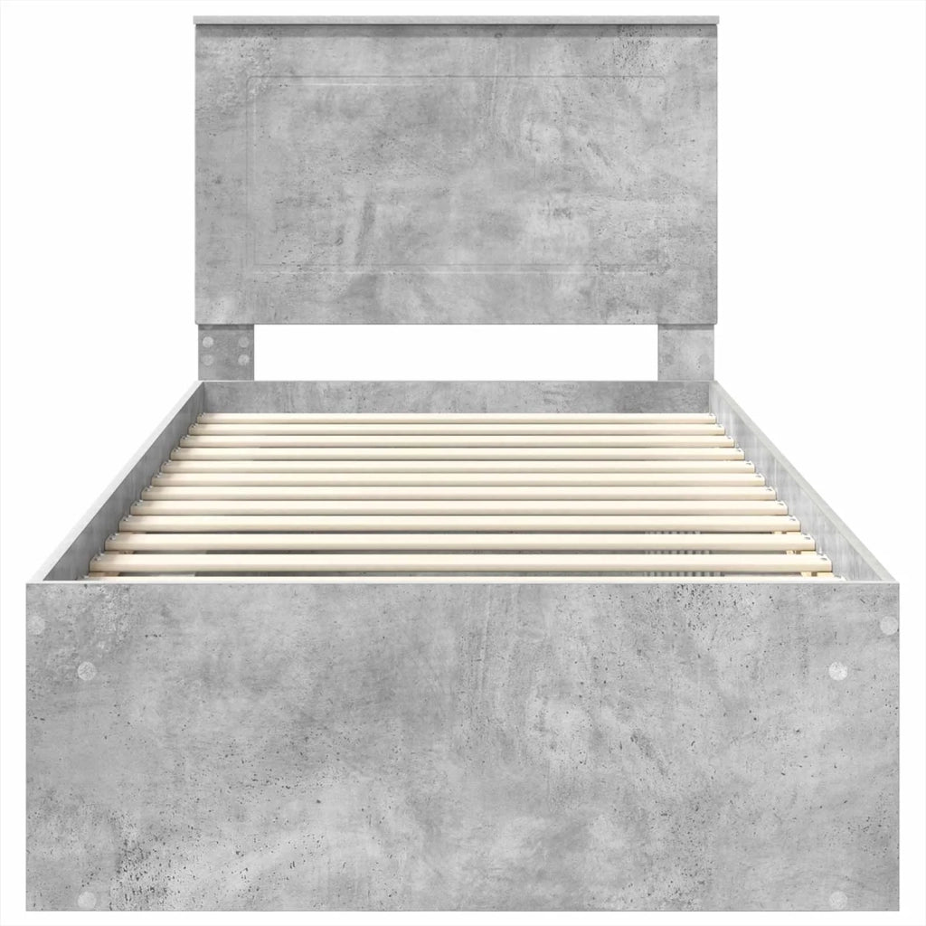 Struttura del letto-Giroletto-Rete del Letto Calcestruzzo 90 x 200 cm Pino massello 926120