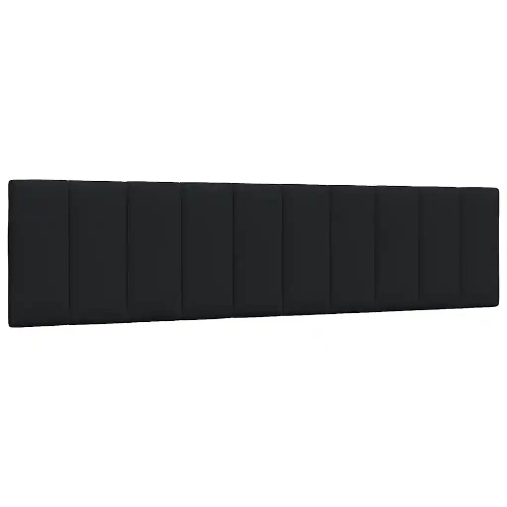 Cuscino Testiera Hanko Nero 200 cm in Tessuto 4019186
