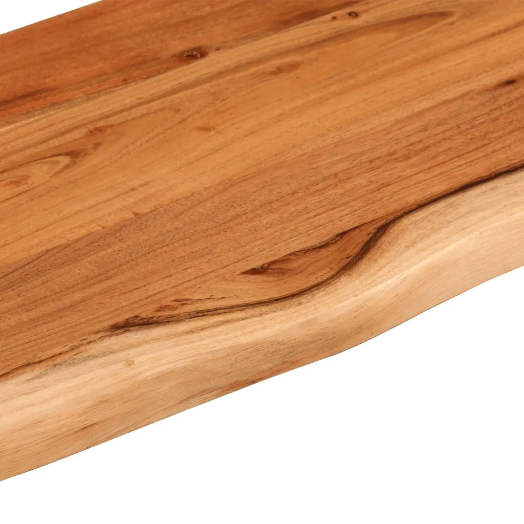 Piano Tavolo | Mensola a Muro 90x30x2,5cm Rettangolare Legno Acacia Bordi Vivi
