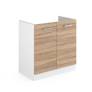 Vicco Base per lavello Sonoma 80 cm con ante, senza piano di lavoro